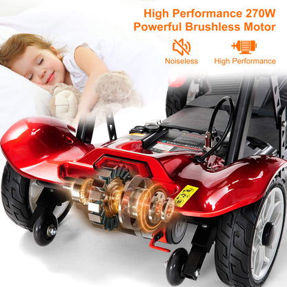 High performance, low noise 270W power brushless motor.