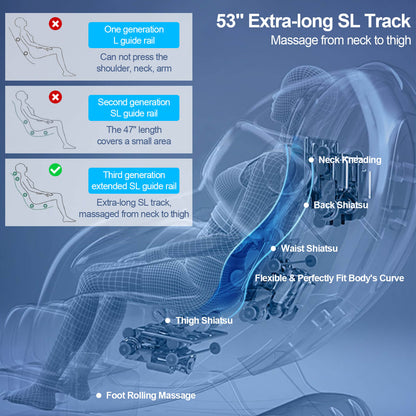 asjmreye 4d full body massage chair 